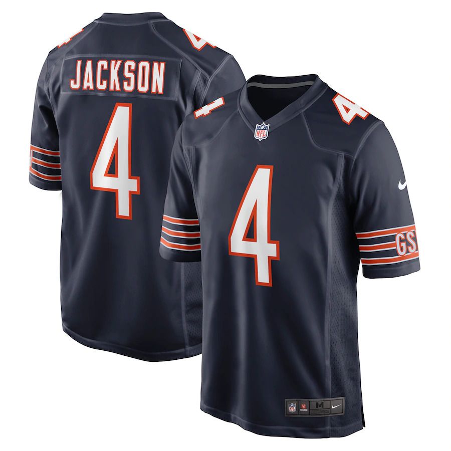 Men Chicago Bears #4 Eddie Jackson Nike Navy Game Player NFL Jersey->chicago bears->NFL Jersey